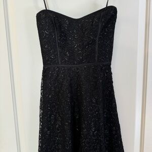 Parker Strapless Black Dress S